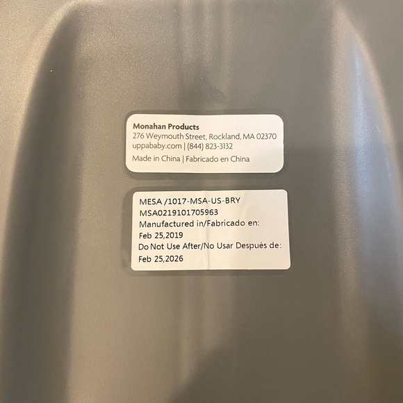 SOLD Uppababy Mesa Infant Car Seat Bryce - Picture 9 of 13